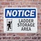 Signmission Ladder Storage Area, 14 in W x Rectangle, Plastic OS-2PACK-NS-P-1014-L-13946 - alternate 3